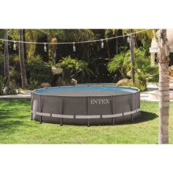 Bâche à Bulles Renforcée Intex Pour Piscine Ronde Ø 4,27 M -Equipements De Piscine 00140 ambiance sans logo min
