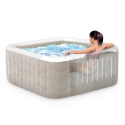 Spa Gonflable Intex PureSpa Chevron 6 Places -Equipements De Piscine 28446ex spa gonflable chevron 4 places 2 1