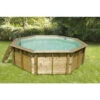 Piscine En Bois Octogonale Ubbink Océa 4,30 X 1,20 M - Liner Beige -Equipements De Piscine 430 1 min 1