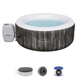 Spa Gonflable Bestway Lay-Z Spa BAHAMAS AirJet 4 Places 10 Spa Gonflable Bestway Lay-Z Spa BAHAMAS AirJet 4 Places -Equipements De Piscine 60005 spa gonflable rond lay z spa bahamas airjet accessoires