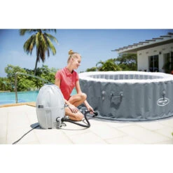 Spa Gonflable Bestway Lay-Z Spa BALI AirJet 4 Places -Equipements De Piscine 60009 spa gonflable bestway lay z spa bali gonflage