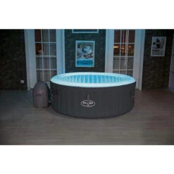 Spa Gonflable Bestway Lay-Z Spa BALI AirJet 4 Places -Equipements De Piscine 60009 spa gonflable bestway lay z spa bali led cian