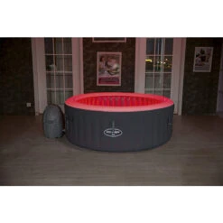 Spa Gonflable Bestway Lay-Z Spa BALI AirJet 4 Places -Equipements De Piscine 60009 spa gonflable bestway lay z spa bali led rouge