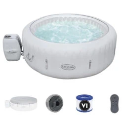 Spa Gonflable Bestway Lay-Z Spa PARIS AirJet 6 Places -Equipements De Piscine 60013 spa gonflable bestway paris air jet 4 6 places accessoires