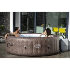 Spa Gonflable Bestway Lay-Z Spa St MORITZ AirJet 7 Places -Equipements De Piscine 60023 spa gonflable bulles bestway st moritz ambiance 3