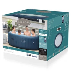 Spa Gonflable Bestway Lay-Z Spa MILAN AirJet Plus 6 Places -Equipements De Piscine 60029 spa gonflable bestway lay z spa milan packaging