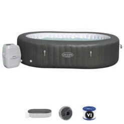 Spa Gonflable Bestway Lay-Z Spa MAURITIUS AirJet 7 Places -Equipements De Piscine 60067 spa gonflable bestway lay z spa mauritius accessoires inclus