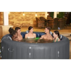 Spa Gonflable Bestway Lay-Z Spa SANTORINI HydroJet Pro 7 Places 24 Spa Gonflable Bestway Lay-Z Spa SANTORINI HydroJet Pro 7 Places -Equipements De Piscine 60075 spa gonflable bestway lay z spa santorini ambiance 4