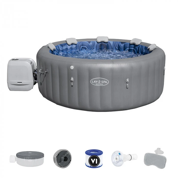 Spa Gonflable Bestway Lay-Z Spa SANTORINI HydroJet Pro 7 Places 4 Spa Gonflable Bestway Lay-Z Spa SANTORINI HydroJet Pro 7 Places – Image 2