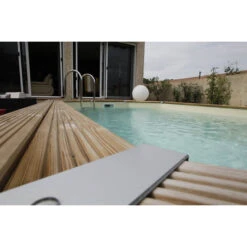Piscine En Bois Octogonale Ubbink Océa 6,10 X 4,00 X 1,30 M - Liner Beige -Equipements De Piscine 7504511 piscine bois octogonale ubbink ocea 400x610 beige ambiance 2