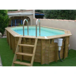 Piscine En Bois Octogonale Ubbink Océa 5,50 X 3,55 X 1,20 M - Liner Beige 13 Piscine En Bois Octogonale Ubbink Océa 5,50 X 3,55 X 1,20 M - Liner Beige -Equipements De Piscine 7504594 piscine bois octogonale ubbink ocea 355 550 beige echelle 2