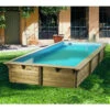 Piscine En Bois Rectangulaire Ubbink Sunwater 5,55 X 3,00 X 1,40 M - Liner Bleu -Equipements De Piscine 7504754 piscine bois rectangulaire ubbink sunwater 300 555 bleu