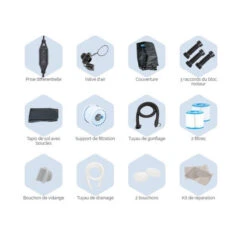 Spa Gonflable Netspa Montana 4 Personnes -Equipements De Piscine accessoires montana