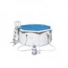 Bâche à Bulles Bestway Ronde 3,55 M Pour Piscine Hydrium De 3,66 M -Equipements De Piscine bache solaire diam 355 bestway 1 1