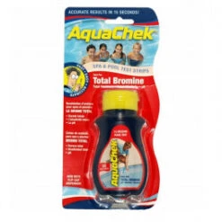 Tube De 50 Bandelettes D'analyse Aquachek Pour Piscines Et Spas Traités Au Brome