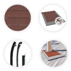 Caillebotis En Lames Composites Pour Douche Solaire Formidra - Dark Grey -Equipements De Piscine caillebotis points forts zooms01 groupe 1