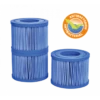 Lot De 3 Cartouches Antibactériennes De Spa Netspa Vita Premium -Equipements De Piscine cartouche bacti stop 1