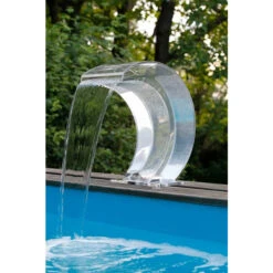Cascade Pour Piscine Ubbink Mamba Acryl-LED -Equipements De Piscine cascade mamba acryl led ubbink ambiance piscine2