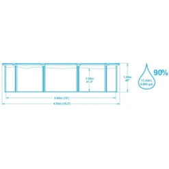 Piscine En Acier Bestway Hydrium - 4,60 X 1,20 M -Equipements De Piscine dimensions piscine tubulaire bestway hydrium 460 x 120 cm 1 1