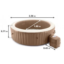 Spa Gonflable Intex PureSpa Sahara 8 Places -Equipements De Piscine dimensions spa gonflable intex 28412ex sahara