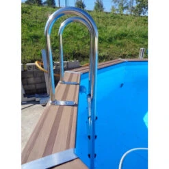 GRE Piscine Ovale Composite Gré - 6,64 X 3,86 X 1,24 M 12 GRE Piscine Ovale Composite Gré - 6,64 X 3,86 X 1,24 M -Equipements De Piscine echelle interieure piscine composite gre 5