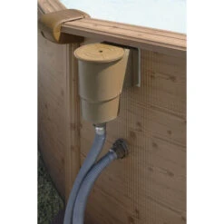 GRE Piscine Ronde Acier Gré Mauritius Imitation Bois - 4,60 X 1,30 M -Equipements De Piscine filtre piscine gre imitation bois