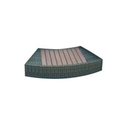 Entourage Rotin Pour Spa Bestway Lay-Z-Spa Ø 200 Cm - Gris Anthracite -Equipements De Piscine habillage de spa rond bestway 4 pieces 17417 1 1
