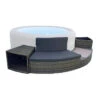 Entourage Rotin Pour Spa Bestway Lay-Z-Spa Ø 180 Cm - Gris Anthracite -Equipements De Piscine habillage rotin spa bestway 180 2