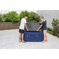 Couverture Thermique Pour Spa Carré Bestway L 180 X L 180 X H 71 Cm -Equipements De Piscine housse thermique carree energysense 180 m x 180 m x 71 cm lay z spa 5