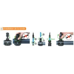 Sonde PH 2,5 M Pour Pompe Doseuse Automatic PH Et Electrolyseur Automatic Salt Bayrol -Equipements De Piscine installation de la sonde