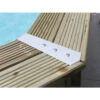 Kit De 8 Pièces Finition Margelles 135° Ubbink Alu Piscine Bois Octogonale -Equipements De Piscine kit de finition pour margelles 8 pieces pour piscine bois hexgonale 1