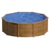 GRE Piscine Ronde Acier Gré Pacific Imitation Bois - 4,60 X 1,20 M -Equipements De Piscine kit460w piscine ronde acier gre pacific imitation bois 460 120