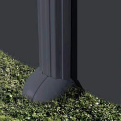 GRE Piscine Ovale Acier Gré Gris Anthracite - 6,10 X 3,75 X 1,30 M -Equipements De Piscine kitprov618gy piscine ovale acier gre gris anthracite 1 32m 610x375cm pied