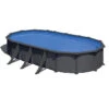 GRE Piscine Ovale Acier Gré Gris Anthracite - 7,30 X 3,75 X 1,32 M 1 GRE Piscine Ovale Acier Gré Gris Anthracite - 7,30 X 3,75 X 1,32 M -Equipements De Piscine kitprov738gy 2 piscine gre ovale h132 1