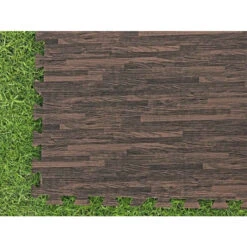 Tapis Effet Bois Pour Spa Et Piscine Bestway 3m² - 12 Dalles -Equipements De Piscine lot de 12 dalles de protection de sol en mousse 5080 x 5080 cm effet bois pour piscine et spa bestway 5