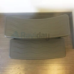 Marche-pied Pour Spa Gonflable Couleur Taupe -Equipements De Piscine marche pied spa dessus1