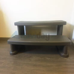 Marche-pied Pour Spa Gonflable Couleur Taupe -Equipements De Piscine marche pied spa face