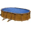 GRE Piscine Ovale Acier Gré Mauritius Imitation Bois - 5 X 3 X 1,30 M 2 GRE Piscine Ovale Acier Gré Mauritius Imitation Bois - 5 X 3 X 1,30 M -Equipements De Piscine mauritius ovale 500 1 1