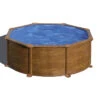 Piscine Ronde Acier Gre Mauritius Imitation Bois - Ø 3,50 X 1,32 M -Equipements De Piscine mauritius 350