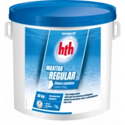 HTH Maxitab Regular 10kg - Galets De Chlore Stabilisé 500gr