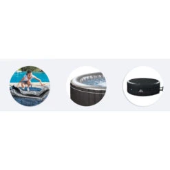Spa Gonflable Netspa Montana 4 Personnes -Equipements De Piscine montage couverture montana