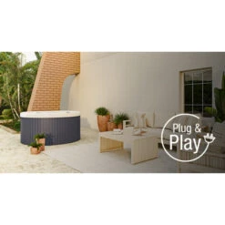 Spa Acrylique NetSpa Halfmoon 4 Personnes -Equipements De Piscine netspa halfmoon pointfort01