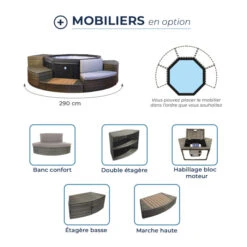 Mobilier Pour Spa Netspa Octopus -Equipements De Piscine netspa octopus 05 1