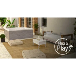 Spa Acrylique NetSpa Square 5 Personnes -Equipements De Piscine netspa square pointfort01 1