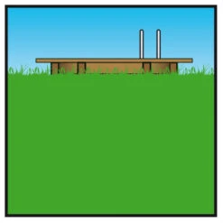 Piscine En Bois Rectangulaire Ubbink Linéa 15,50 X 3,50 X 1,55 M - Liner Bleu -Equipements De Piscine picto coupe enterre