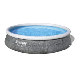 Piscine Autoportée Bestway Fast Set Aspect Rotin 3,96 X 0,84 M -Equipements De Piscine piscine autoportee bestway fast set rotin 396 x 84 cm 3
