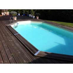 Piscine En Bois Octogonale Ubbink Océa 5,50 X 3,55 X 1,20 M - Liner Gris 5 Piscine En Bois Octogonale Ubbink Océa 5,50 X 3,55 X 1,20 M - Liner Gris -Equipements De Piscine piscine bois octogonale ubbink ocea 355 550 1