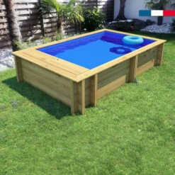 Piscine Pool'n Box Junior Procopi En Bois 3,7 X 2,4 M - Coffre Et Filtration Intégrés -Equipements De Piscine piscine bois pool n box junior 5 min