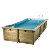 Piscine En Bois Rectangulaire Ubbink Azura 5,05 X 3,50 X 1,26 M - Liner Bleu -Equipements De Piscine piscine bois rectangulaire ubbink azura 350 505