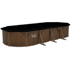 Piscine En Acier Bestway Hydrium Effet Bois - 7,30 X 3,60 X 1,30 M -Equipements De Piscine piscine hors sol acier ovale 730 m x 360 m x 130 m hydrium 4